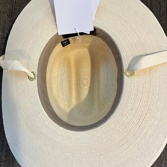 Janessa Leone Palmer Straw Hat, Large, Color: Bleach, NWT main image 5